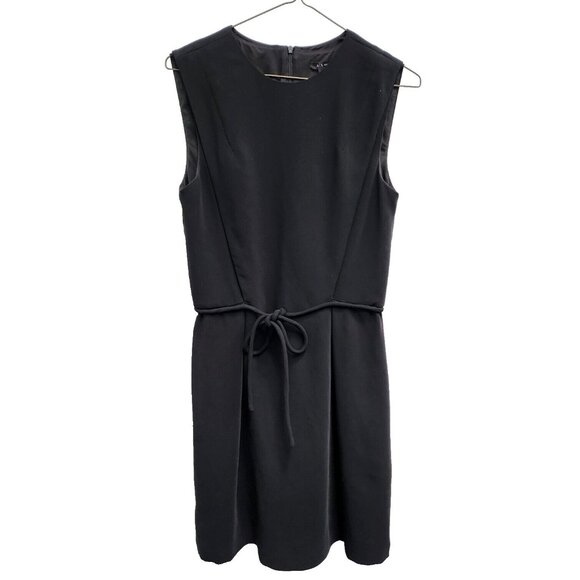 Armani Exhange Womens Little Back Mini Dress Size 4 Tie Waist Sleeveless Capsule - Picture 1 of 8
